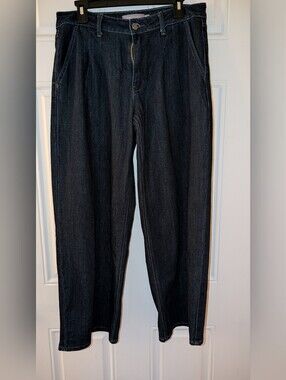 Just USA Pleated Front Jeans Blue Size 30 Petite NWOT